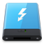 HDD Blue Thunderbolt W icon