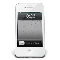 White Apple iPhone iOS-256