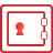 Safe red icon