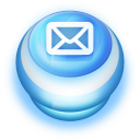 Mail Blue Push Button-128