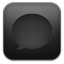 Message Black icon