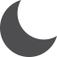 Moon Fill Vector icon