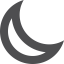 Moon Stroke Vector icon
