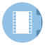Movie Folder Circle icon