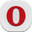 Opera Mini Flat Mobile icon
