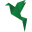 Origami Bird Green-32