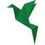 Origami Bird Green icon
