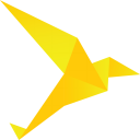 Origami Bird Yellow-128