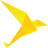 Origami Bird Yellow-48