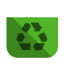 Recycling bin empty icon