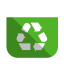 Recycling bin full icon