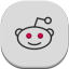 Reddit Flat Round icon