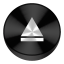 Removeable Black Drive Circle icon