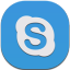 Skype Flat Round icon