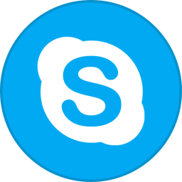 Skype Round With Border-256