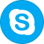 Skype Round With Border Icon