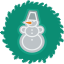 Snowman Wreath Icon