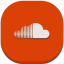 Soundcloud Flat Mobile icon
