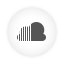 Soundcloud white round icon