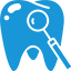 Tooth blue icon