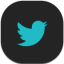 Twitter Flat Round icon