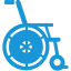 Wheelchair blue Icon