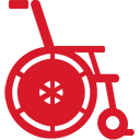 Wheelchair red-128