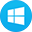 Windows 8 flat circle-32