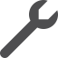 Wrench Vector icon
